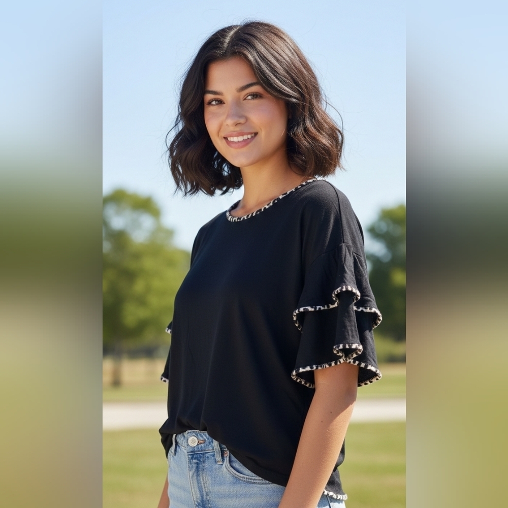 Cable and gauge medium blouse pretty sleeves